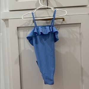 H&M Blue Ruffle One-Piece Swimsuit
